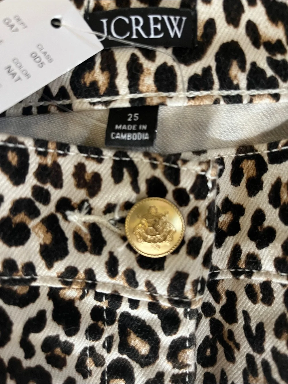 J. Crew Leopard-Print Wide-Leg Jeans - 25 new